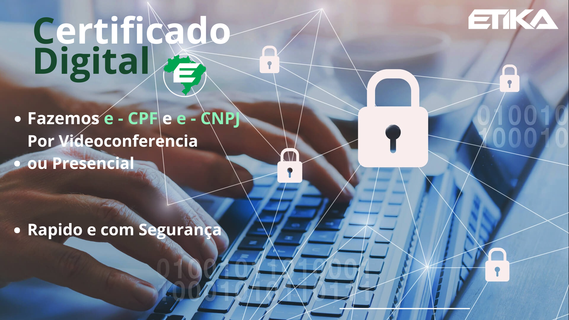 imagem anunciando certificado digital